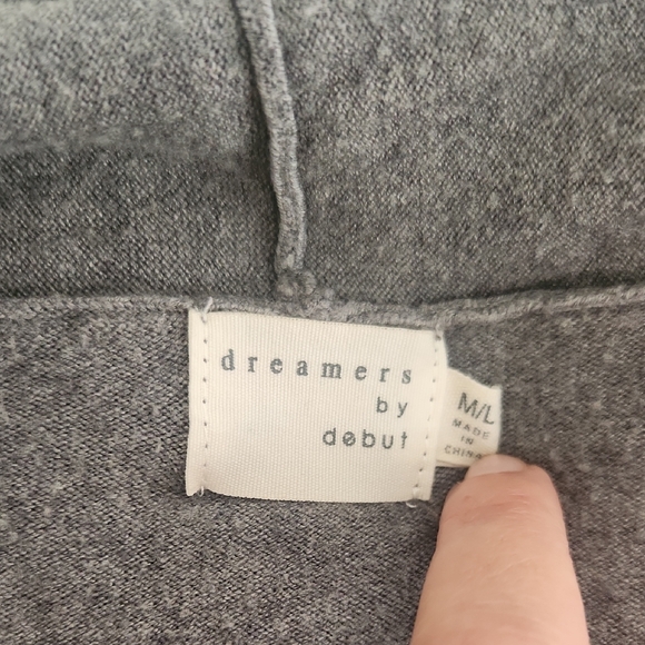 Dreamers by Debut Long Gray Cardigan Size M/L - Picture 3 of 8